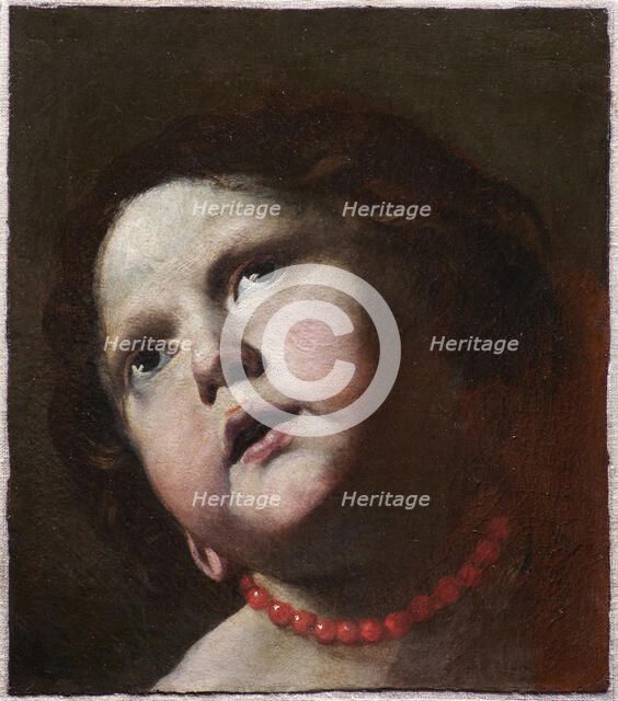 Head of a girl with a coral necklace, c. 1645. Creator: Preti, Mattia (1613-1699).