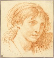 Head of a Girl with Fixed Eyes, n.d. Creator: Jean-Baptiste Greuze