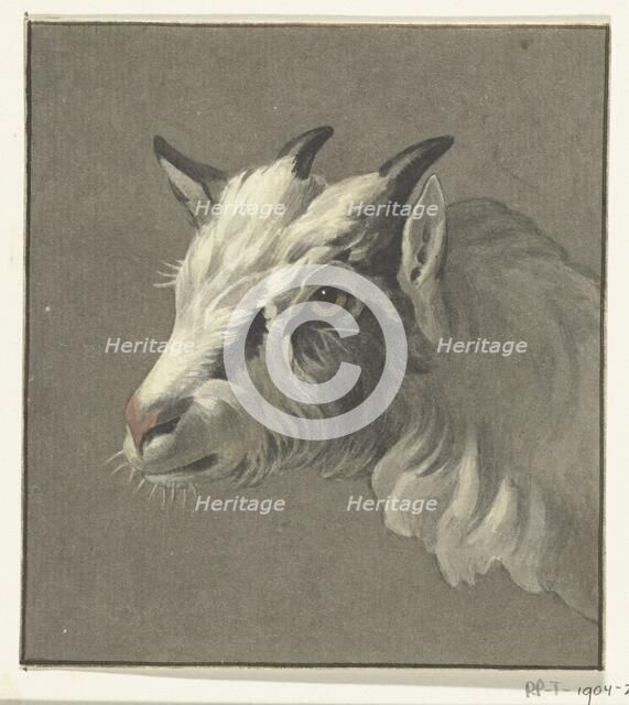 Head of a goat, to the left, 1775-1833. Creator: Jean Bernard.