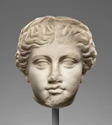Head of a Goddess, 1st century BC-1st century AD. Creator: Unknown
