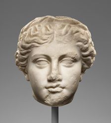 Head of a Goddess, 1st century BC-1st century AD. Creator: Unknown