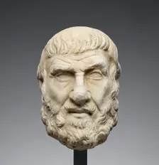 Head of a Greek Philosopher or Poet, 2nd century A.D. Creator: Unknown