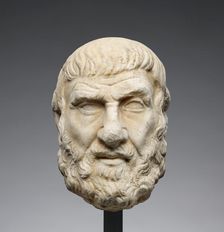 Head of a Greek Philosopher or Poet, 2nd century A.D. Creator: Unknown