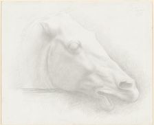 Head of a Horse from the Parthenon, 1898. Creator: Alphonse Legros