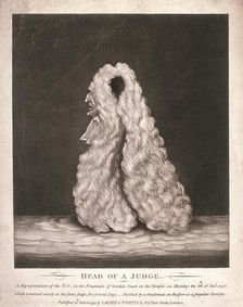 Head of a judge... 1795. Artist: Anon