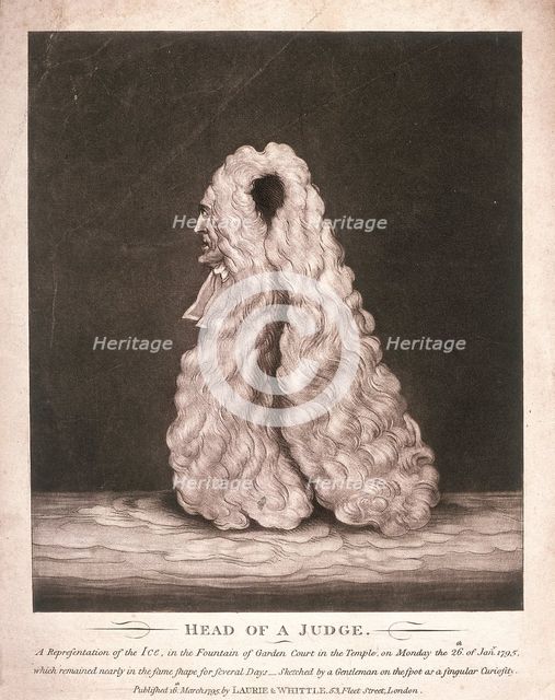 'Head of a judge...', 1795. Artist: Anon