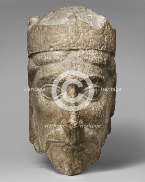 Head of a King, French, ca. 1150-75. Creator: Unknown.