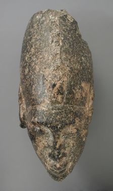Head of a King Wearing the White Crown, Egypt, New Kingdom, Dynasty 18, reign of Akhenaten... Creator: Unknown