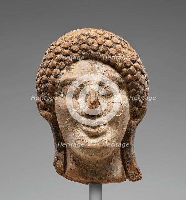 Head of a Kore, about 500 BC. Creator: Unknown.