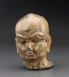 Head of a Luohan, Tang dynasty, ca. 700-750. Creator: Unknown