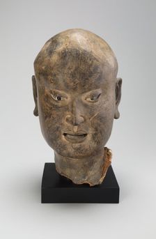 Head of a Luohan, Northern Song, Liao, or Jin dynasty, c. 11th century. Creator: Unknown