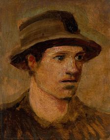 Head of a Labourer, 1905-1910. Creator: Ladislav Mednyanszky