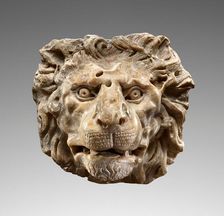 Head of a Lion, possibly 2nd or 3rd century; re-cut in 19th century. Creator: Unknown