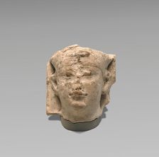 Head of a Ptolemy as Pharaoh (Sculptor's Model), 250-50 B.C. Creator: Unknown