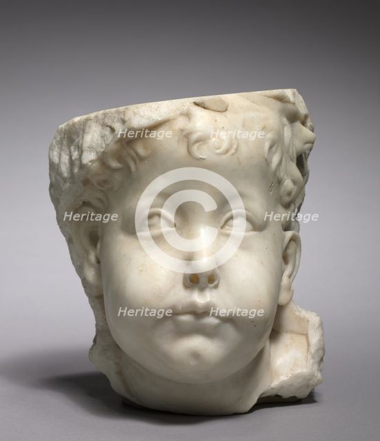 Head of a Putto, 1450-1475. Creator: Desiderio da Settignano (Italian, 1429-32-1464), follower of.