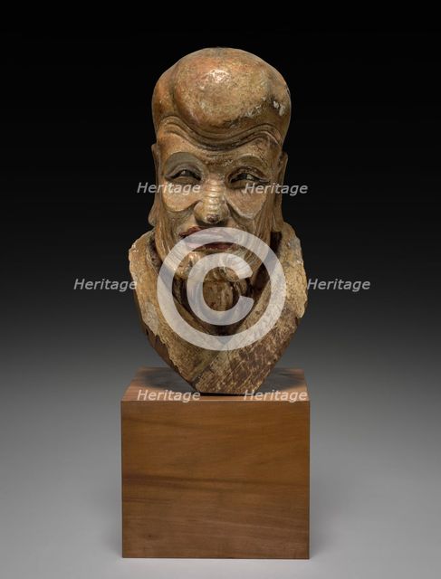 Head of a Patriarch, Ming dynasty (1368-1644) or earlier. Creator: Unknown.