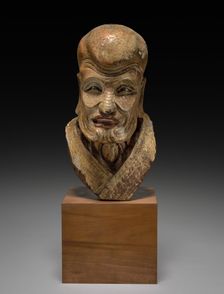 Head of a Patriarch, Ming dynasty (1368-1644) or earlier. Creator: Unknown