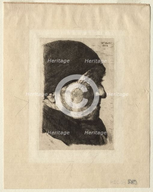 Head of a Peasant, 1874. Creator: Wilhelm Maria Hubertus Leibl (German, 1844-1900).
