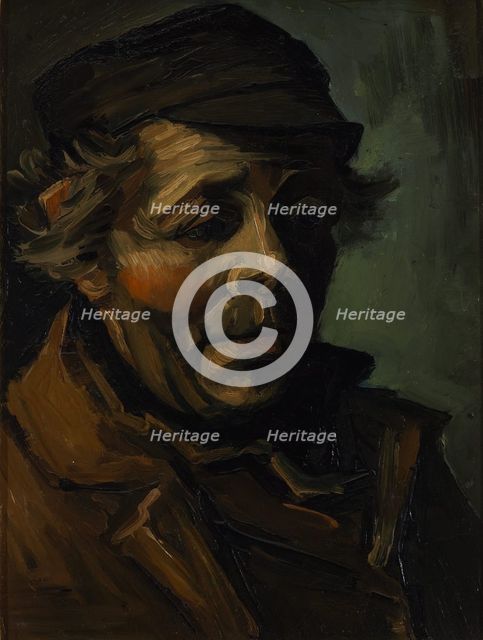 Head of a peasant, 1884. Artist: Gogh, Vincent, van (1853-1890)
