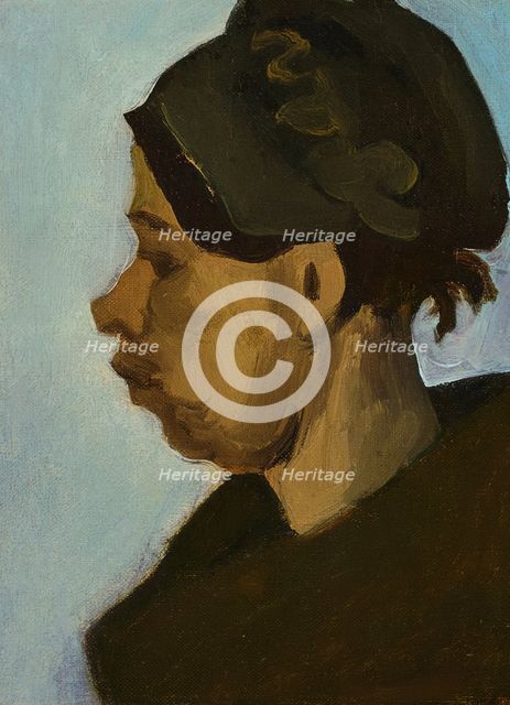 Head of a Peasant, 1885. Creator: Vincent van Gogh.