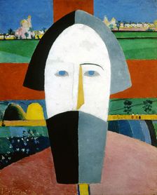 Head of a Peasant 1928-1932. Artist: Kazimir Malevich