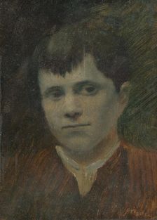 Head of a Peasant Boy, 1880-1900. Creator: Ladislav Mednyanszky