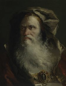 Head of a Philosopher, 1758/64. Creator: Giovanni Domenico Tiepolo