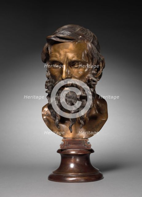 Head of a Philosopher, 1883. Creator: Vincenzo Gemito (Italian, 1852-1929).