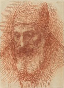 Head of a Priest. Creator: Alphonse Legros