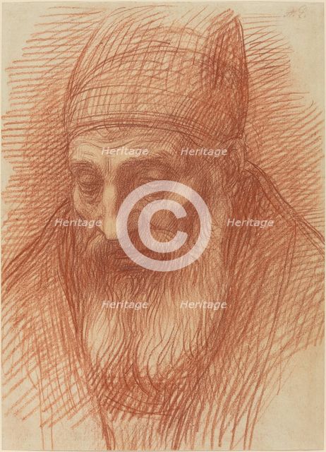 Head of a Priest. Creator: Alphonse Legros.