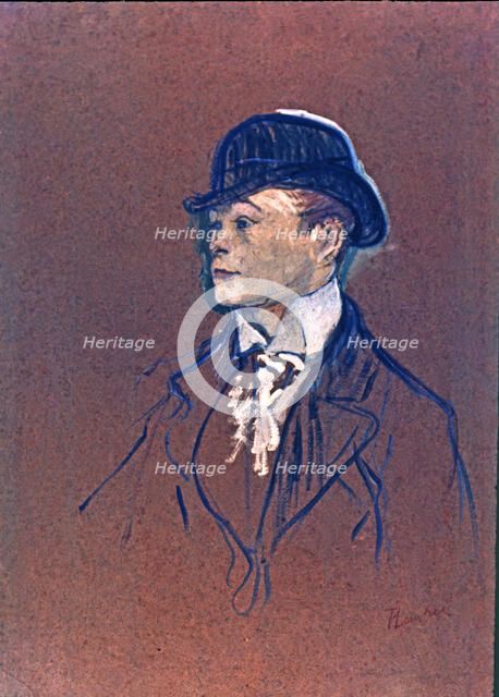  'Head of a racing groom', by Henri de Toulouse-Lautrec.