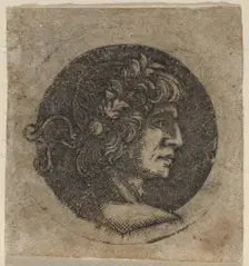 Head of a Roman Emperor, c. 1480/1510. Creator: Francia, Francesco, Circle of