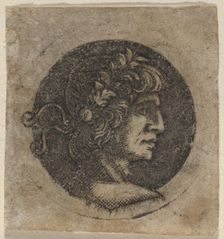 Head of a Roman Emperor, c. 1480/1510. Creator: Francia, Francesco, Circle of