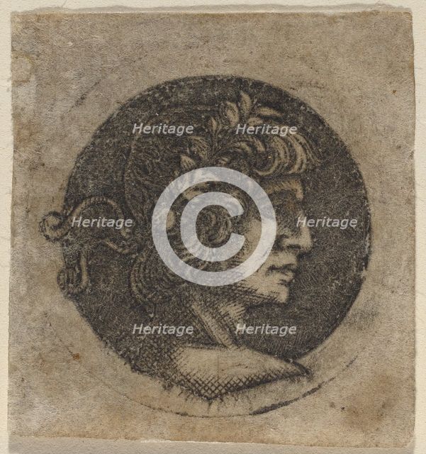 Head of a Roman Emperor, c. 1480/1510. Creator: Francia, Francesco, Circle of.