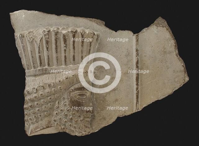 Head of a Royal Guard from Persepolis, 500-450 B.C.. Creator: Unknown.