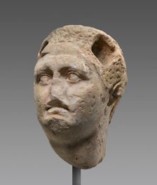 Head of a Statue of a Hellenistic Ruler, 3rd century BC. Creator: Unknown