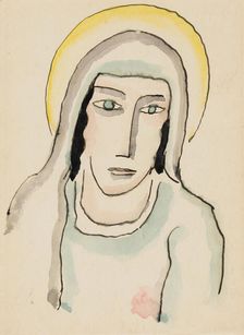 Head of a Saint, 1925. Creator: Alexei Jawlensky