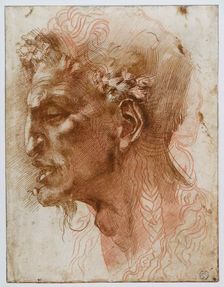 Head of a Satyr. Creator: Buonarroti, Michelangelo (1475-1564)