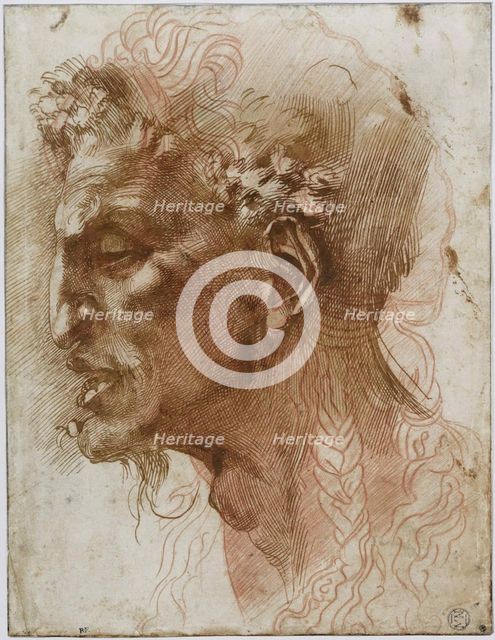 Head of a Satyr. Creator: Buonarroti, Michelangelo (1475-1564).