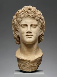 Head of a Satyr (Resting Satyr type), A.D. 130-180. Creator: Unknown