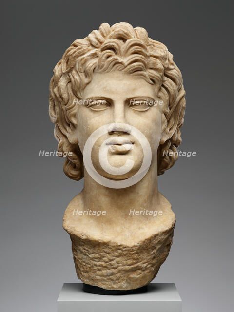 Head of a Satyr (Resting Satyr type), A.D. 130-180. Creator: Unknown.