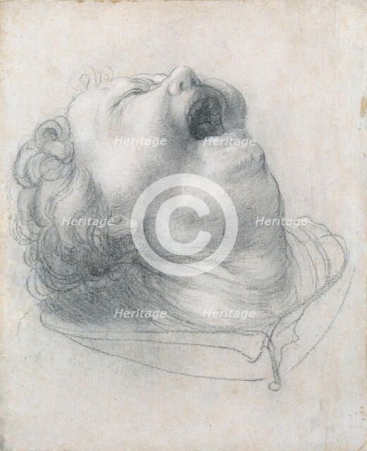 Head of a screaming child, ca 1515-1520.