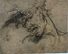 Head of a Screaming Man, 1792. Creator: Benjamin West (American, 1738-1820)