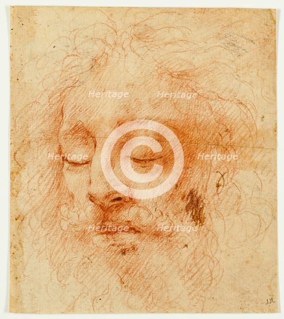 Head of a Sleeping Man, n.d. Creator: Correggio.