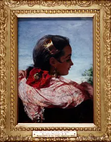 Head of a Spanish Girl 1860. Artist: John Phillip