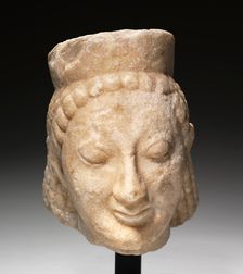 Head of a Sphinx, 540-520 BC. Creator: Unknown