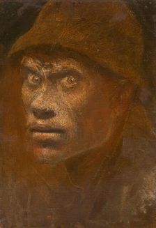 Head of a Vagrant, 1896-1897. Creator: Ladislav Mednyanszky