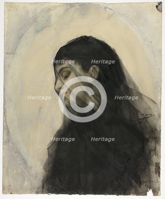 Head of a Veiled Woman, n.d. Creator: Anders Leonard Zorn.