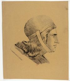 Head of a Warrior, 1816. Creator: Charles-Philibert de Lasteyrie