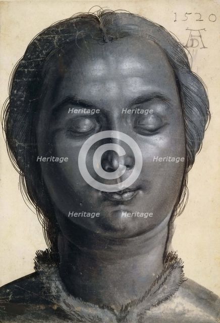 Head of a woman, 1520. Creator: Dürer, Albrecht (1471-1528).